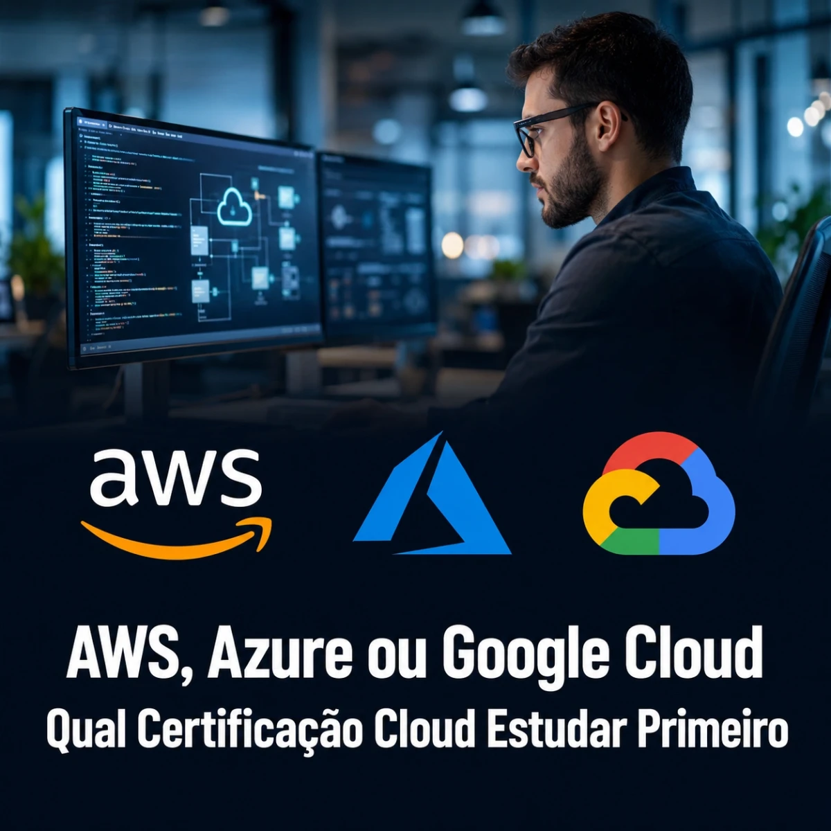 AWS, Azure ou Google Cloud: Qual Certificação Cloud Estudar Primeiro
