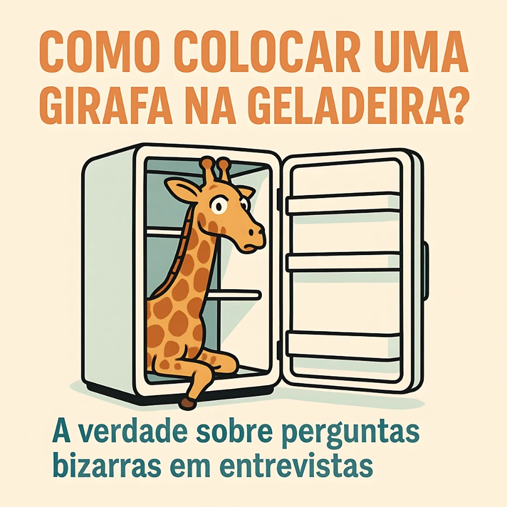 Como colocar uma girafa na geladeira? A verdade sobre perguntas bizarras em entrevistas