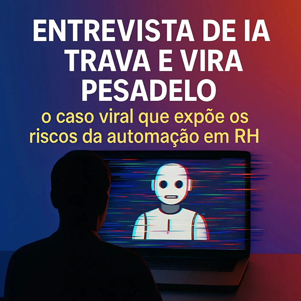 Entrevista de IA trava e vira pesadelo: o caso viral que expõe os riscos da automação em RH