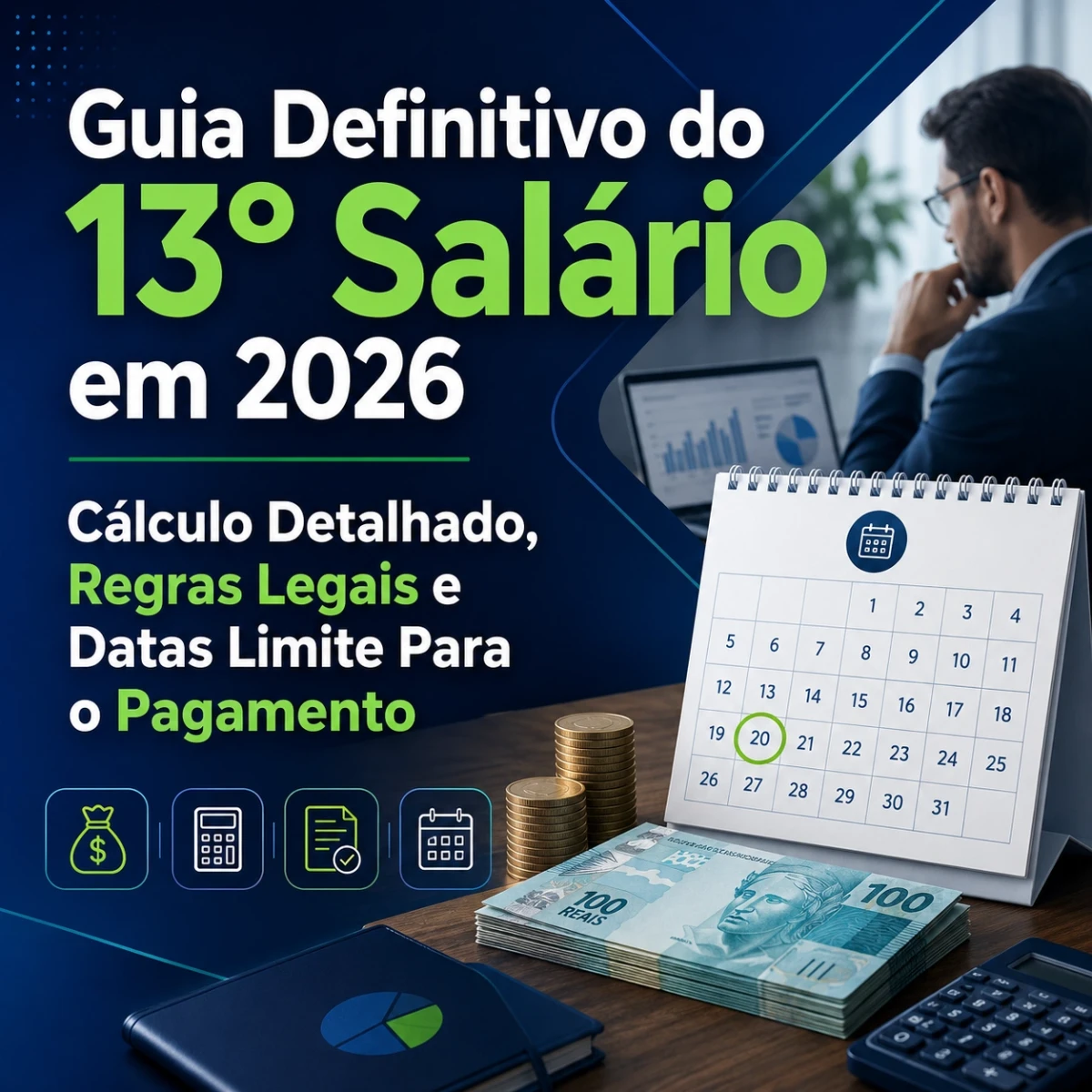 Guia Definitivo do 13º Salário em 2026: Cálculo Detalhado, Regras Legais e Datas Limite Para o Pagamento