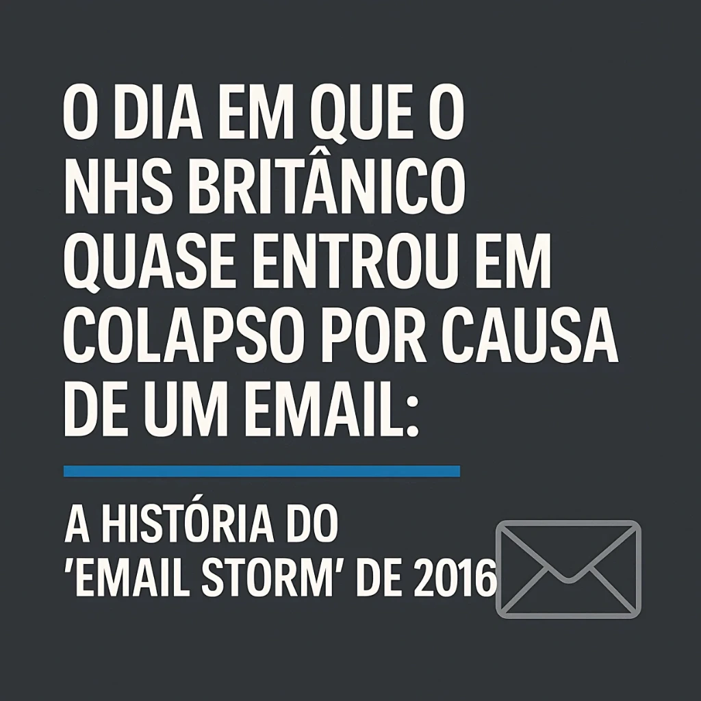 O Dia em que o NHS Britânico Quase Entrou em Colapso por Causa de um Email: A História do "Email Storm" de 2016