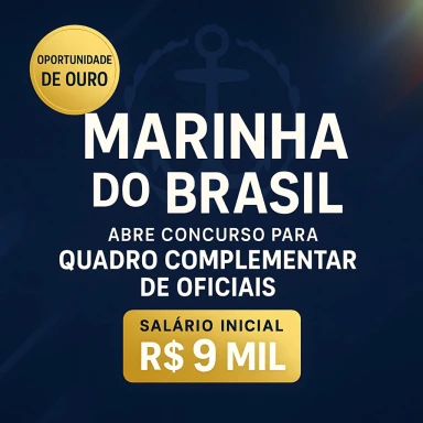Capa do artigo sobre Oportunidade de Ouro: Marinha do Brasil Abre Concurso par...