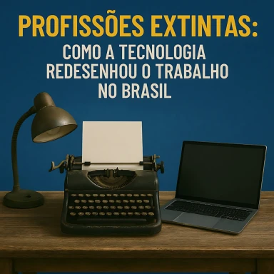 Capa do artigo sobre Profissões extintas: como a tecnologia redesenhou o trab...