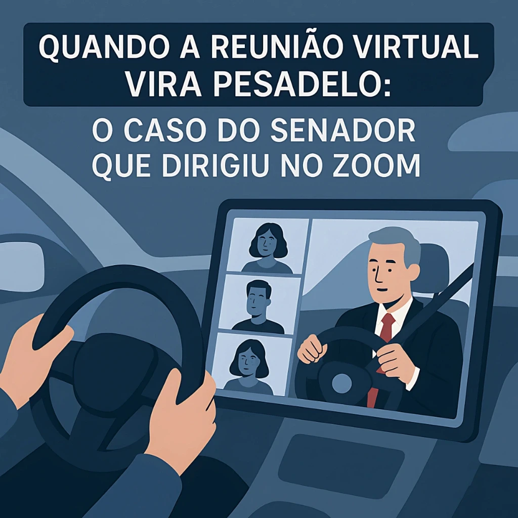 Quando a Reunião Virtual Vira Pesadelo: O Caso do Senador que Dirigiu no Zoom