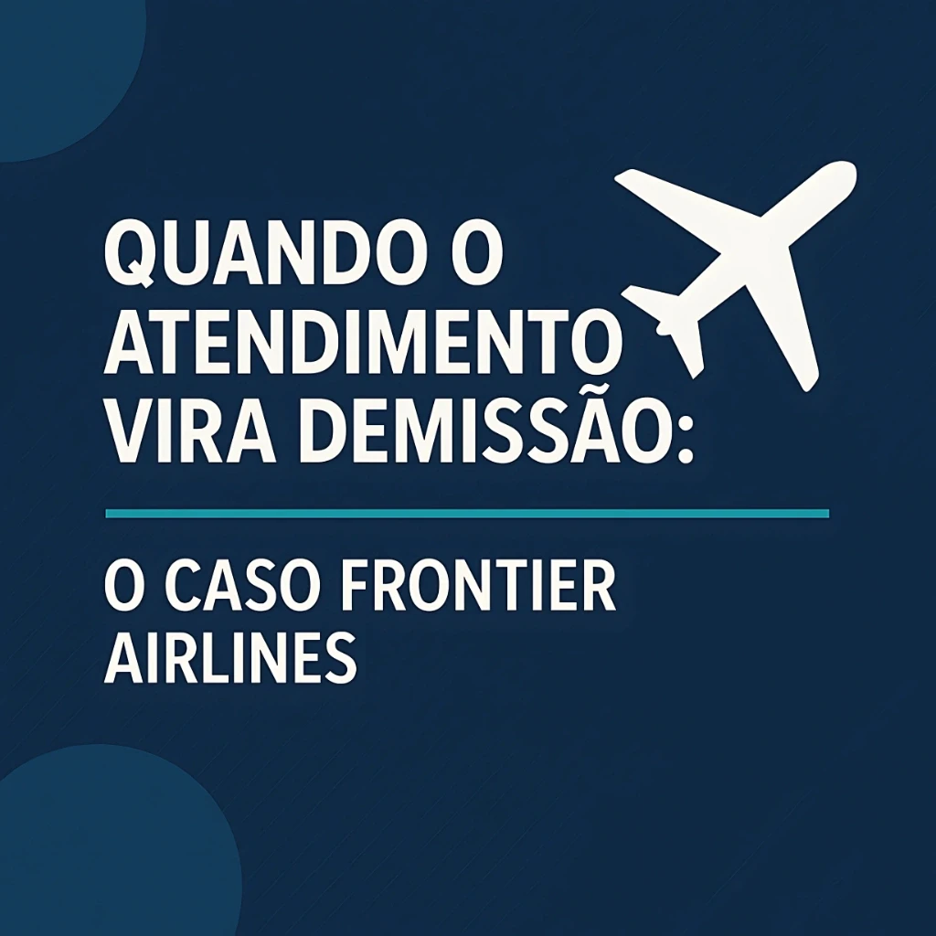 Quando o atendimento vira demissão: o caso Frontier Airlines